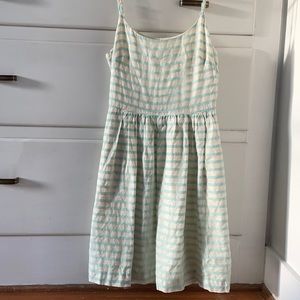Jcrew Stripe Silk Dress